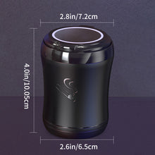 Load image into Gallery viewer, Wilnara Car Ashtray with Pikachu, 7-color gradient, Portable Ashtray for Car, Mini Car Trash Can, Detachable Stainless Steel Smokeless Ash Tray with LED Blue Light, Windproof for Outdoor Travel, Home Use