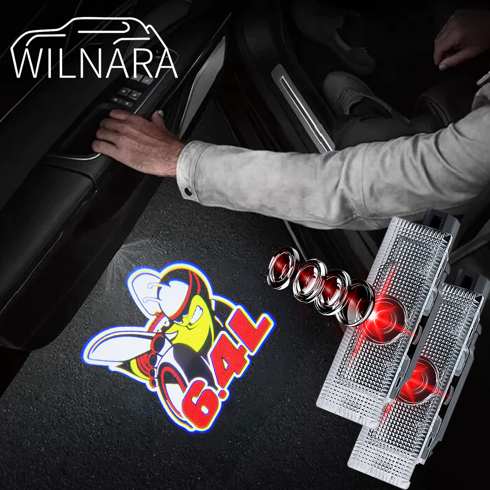 WILNARA Car Door Scat Pack 6.4L Logo for Dodge Challenger