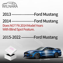 Load image into Gallery viewer, Wilnara 2PCS for 2013-2022 Ford Mustang Side Mirror Ford Logo Lights Projectors Lamps