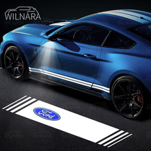 Load image into Gallery viewer, Wilnara 2PCS for 2013-2022 Ford Mustang Side Mirror Ford Logo Lights Projectors Lamps