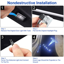 Load image into Gallery viewer, For Tesla Car Door Puddle Lights Custom logo  2PCS