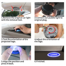 Load image into Gallery viewer, 2PCS  WILNARA HD Side Rear View Mirror Puddle Lights Lampd Projector ST Logo for Ford