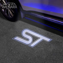 Load image into Gallery viewer, 2PCS  WILNARA HD Side Rear View Mirror Puddle Lights Lampd Projector ST Logo for Ford