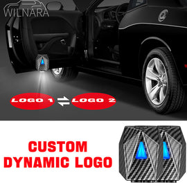 Universal, Pasted,Fit 99% cars , Wireless LED Car Door Lights Custom Dynamic Logo 2PCS