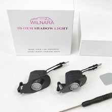 Load image into Gallery viewer, Wilnara 2PCS for 2013-2022 Ford Mustang Side Mirror Ford Logo Lights Projectors Lamps