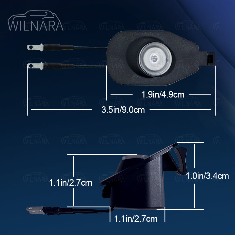 Wilnara 2PCS for 2013-2022 Ford Mustang Side Mirror Logo Lights Projectors Lamps