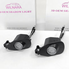 Load image into Gallery viewer, Wilnara 2PCS for 2013-2022 Ford Mustang Side Mirror Ford Logo Lights Projectors Lamps