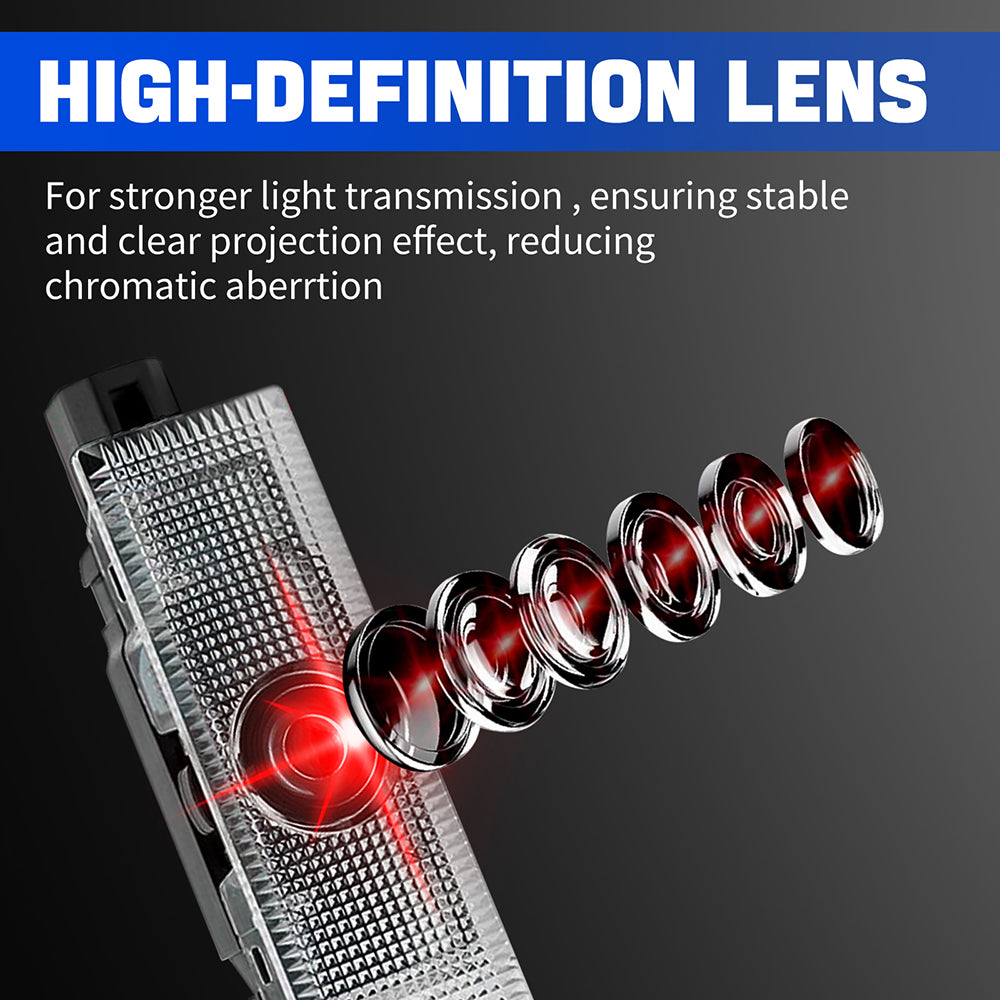 For Ferrari Car Door Lights Custom Logo 2PCS