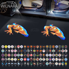 Wilnara 2X Wireless Car Door LED Projector Shadow Courtesy Logo Lights Lamps