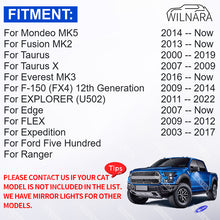 Load image into Gallery viewer, WILNARA HD Side Rear View Mirror Puddle Logo Led Shadow Ghost Lights for Ford Explorer