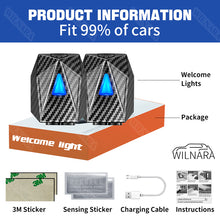 Load image into Gallery viewer, 2PCS WILNARA Cartoon Wireless Car LED Door Lights Welcome Shadow Projector Anya Forger SPY×FAMILY