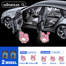 Load image into Gallery viewer, Wilnara My Melody wireless car door lights projectors Shadow Ghost Laser Lamps
