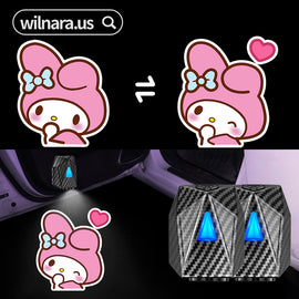 Wilnara My Melody wireless car door lights projectors Shadow Ghost Laser Lamps