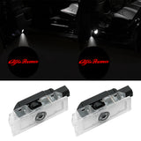 WILNARA Car Door Ghost Logo for Romeo Mito Giulietta Giulia 159 Spider Brera Projector Shadow Courtesy Light