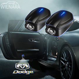 WILNARA Led Door Logo Projector Lights for Dodge Ram Series Paste Car Puddle Lights