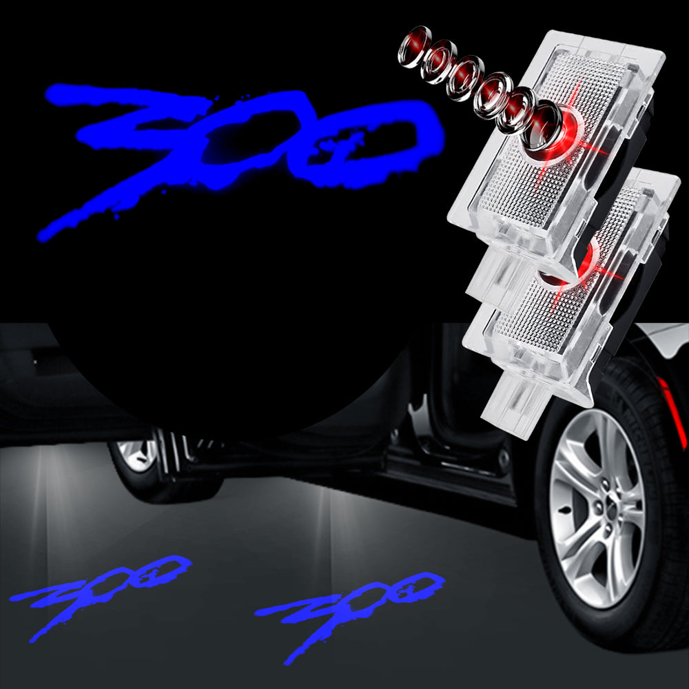 Wilnara Chrysler LED Door Logo Light Car HD Logo Projector Lights for Chrysler 300 200 Sebring