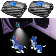 Load image into Gallery viewer, WILNARA Cartoon Wireless Car LED Door Lights Tom Logo Welcome Shadow Projector