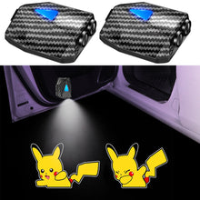 Load image into Gallery viewer, WILNARA Cartoon Wireless Car LED Door Light Running Pikachu Logo Welcome Shadow Projector