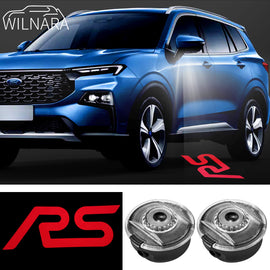 WILNARA HD Side Rear View Mirror Puddle Lights for Ford