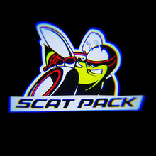 Load image into Gallery viewer, WILNARA Scat Pack Logo for Dodge Charger Car Door LED Logo Courtesy Step Lamp Projector Ghost Shadow Puddle Light for Dodge SRT R/T SXT GT