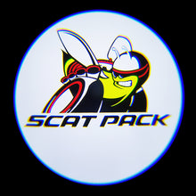 Load image into Gallery viewer, WILNARA Scat Pack Logo for Dodge Charger Car Door LED Logo Courtesy Step Lamp Projector Ghost Shadow Puddle Light for Dodge SRT R/T SXT GT