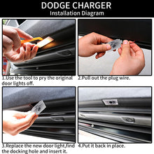 Load image into Gallery viewer, WILNARA Car Door Logo for Dodge Charger Car Door LED Logo