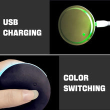 Load image into Gallery viewer, 2PCS Car Cup Holder Mat Coaster Pad for Tesla Logo Switchable 7 Color LED