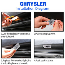 Load image into Gallery viewer, Wilnara Chrysler LED Door Logo Light Car HD Logo Projector Lights for Chrysler 300 200 Sebring