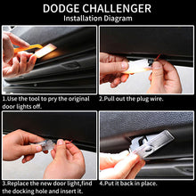 Load image into Gallery viewer, WILNARA Car Door Logo for Dodge Challenger
