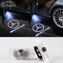 For Mercedes Benz W220 R230 LED Car Door Logo Light Projector Light with HD Logo