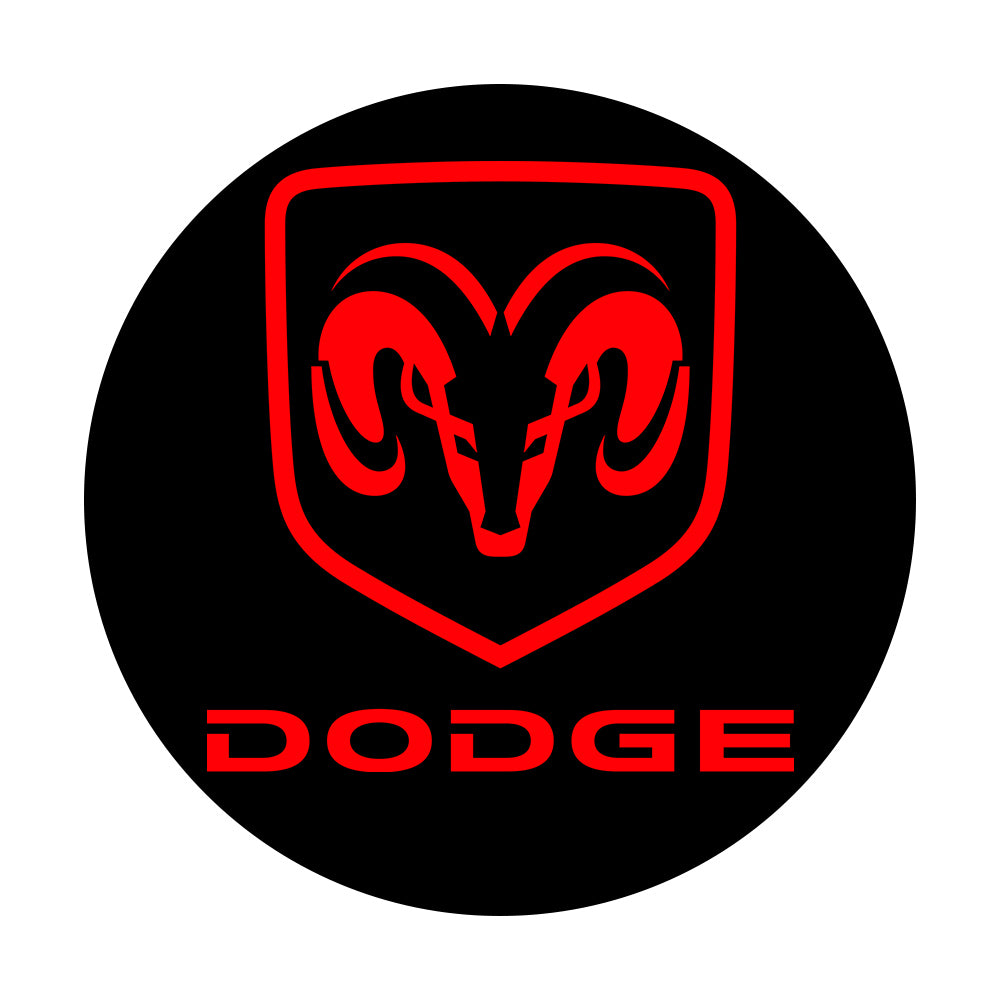 WILNARA Wireless Led Door Logo Projector Lights for Dodge Ram Series Paste Car Puddle Lights