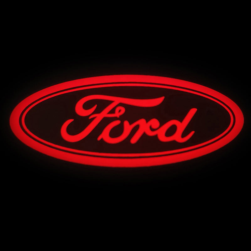 2PCS  WILNARA HD Side Rear View Mirror Puddle Lights Lampd Projector Logo for Ford