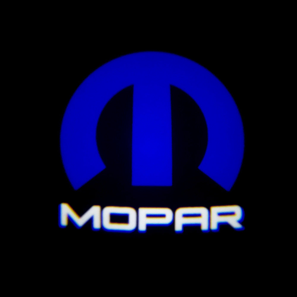 WILNARA Car Door MOPAR Logo for Dodge Charger Car Door LED Logo Courtesy Step Lamp Projector Ghost Shadow Puddle Light for Dodge SRT R/T SXT GT