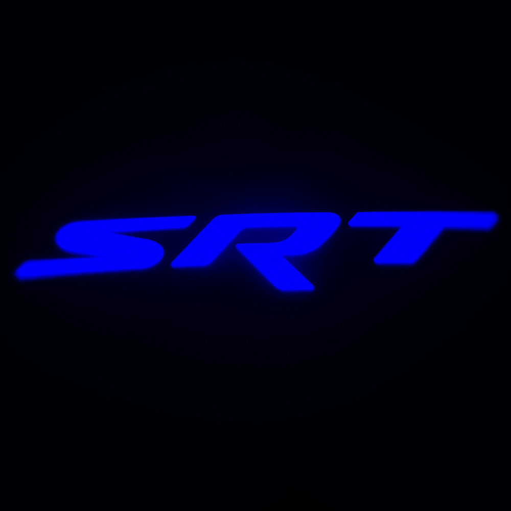 WILNARA Car Door SRT Logo for Dodge Challenger Projector Ghost Shadow Courtesy Light Welcome Light for Dodge Challenger Scat Pack RT SRT SXT GT SE