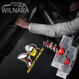 WILNARA Car Door Scat Pack Club Logo for Dodge Challenger Projector Ghost Shadow Courtesy Light Welcome Light for Dodge Challenger Scat Pack RT SRT SXT GT SE