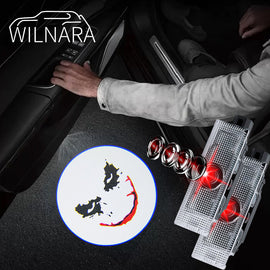 WILNARA Car Door Grimace Logo for Dodge Challenger Projector Ghost Shadow Courtesy Light Welcome Light for Dodge Challenger Scat Pack RT SRT SXT GT SE
