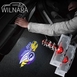 WILNARA Car Door Bee Logo for Dodge Challenger Projector Ghost Shadow Courtesy Light Welcome Light for Dodge Challenger Scat Pack RT SRT SXT GT SE