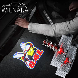 WILNARA Car Door Scat Pack 6.4L Logo for Dodge Challenger Projector Ghost Shadow Courtesy Light Welcome Light for Dodge Challenger Scat Pack RT SRT SXT GT SE