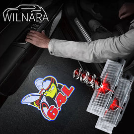 WILNARA Car Door KILLER BEE Logo for Dodge Challenger Projector Ghost Shadow Courtesy Light Welcome Light for Dodge Challenger Scat Pack RT SRT SXT GT SE