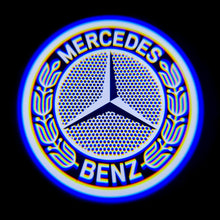 Load image into Gallery viewer, Led Car Door Logo Shadow Light Welcome Lamp For Mercedes Benz A B C E EQC G GL GLA GLC GLE GLS M Class W176 W246 W205 W212 W213