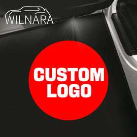 2PCS WILNARA Custom Logo  Car Door Lights Projector Ghost Shadow Courtesy Light Welcome Lights