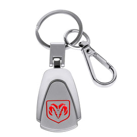 Wilnara Metal Keychain Car Dodge RAM Key Chain Holder Clip with Detachable Valet Key Ring & Anti-Lost for Men and Women