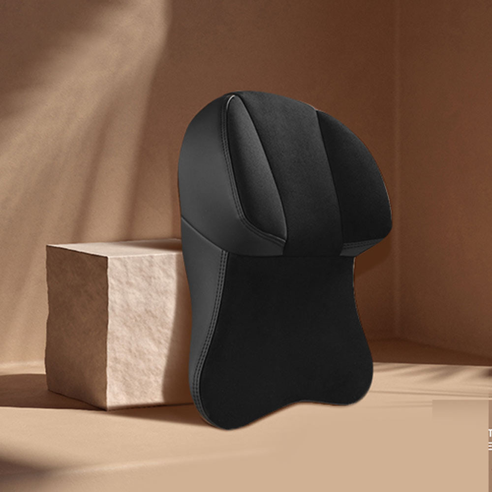 Wilnara 1Pcs Car Headrest Pillow Head Neck Rest Cushion for Adjust Sitting  Memory Black