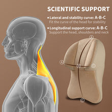 Load image into Gallery viewer, Wilnara 1Pcs Car Headrest Pillow Head Neck Rest Cushion for Adjust Sitting  Memory Black