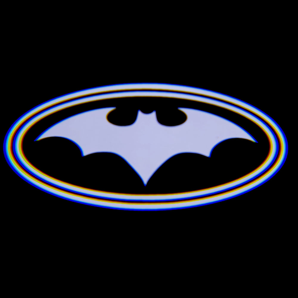 2PCS WILNARA HD Side Rear View Mirror Puddle Batman Logo Led Shadow Ghost Lights Lamps Projector for Ford