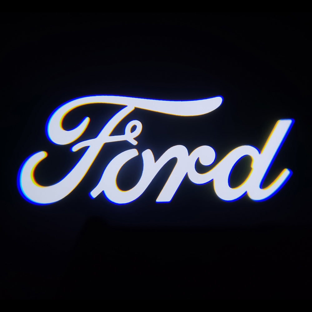 2PCS WILNARA HD Side Rear View Mirror Puddle Ford Logo Led Shadow Ghost Lights Lamps Projector for Ford