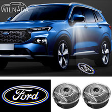 Load image into Gallery viewer, 2PCS WILNARA HD Side Rear View Mirror Puddle Ford Logo Led Shadow Ghost Lights Lamps Projector for Ford