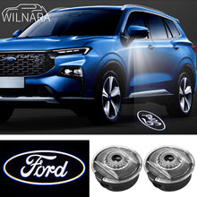 Load image into Gallery viewer, 2PCS WILNARA HD Side Rear View Mirror Puddle Ford Logo Led Shadow Ghost Lights Lamps Projector for Ford