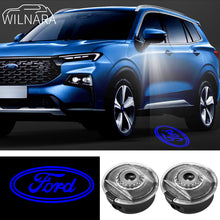 Load image into Gallery viewer, 2PCS WILNARA HD Side Rear View Mirror Puddle Ford Logo Led Shadow Ghost Lights Lamps Projector for Ford