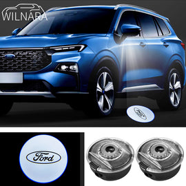 WILNARA HD Side Rear View Mirror Puddle Lights for Ford